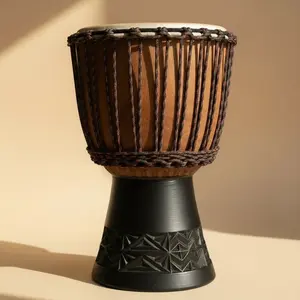 DJEMBE DRUM - BLACK RED 10" DJEMBE DRUM - BLACK RED 10"