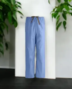 Light Blue Scrubs Pants Uniforms with Ample Pocket Space and Easy Maintenance Classic Menswear