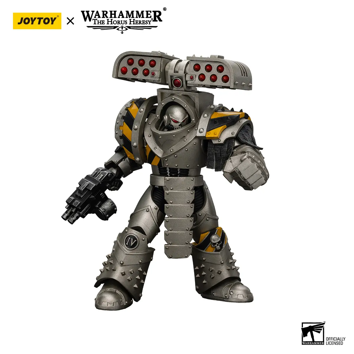 JOYTOY Warhammer 1/18 High Articulation Iron Warriors Tyrant Siege Terminator Action Figure, ABS and PVC Plastic Collectible, Rocket Launcher Equipped, Unisex 12+ Years Collectible Model JT01475