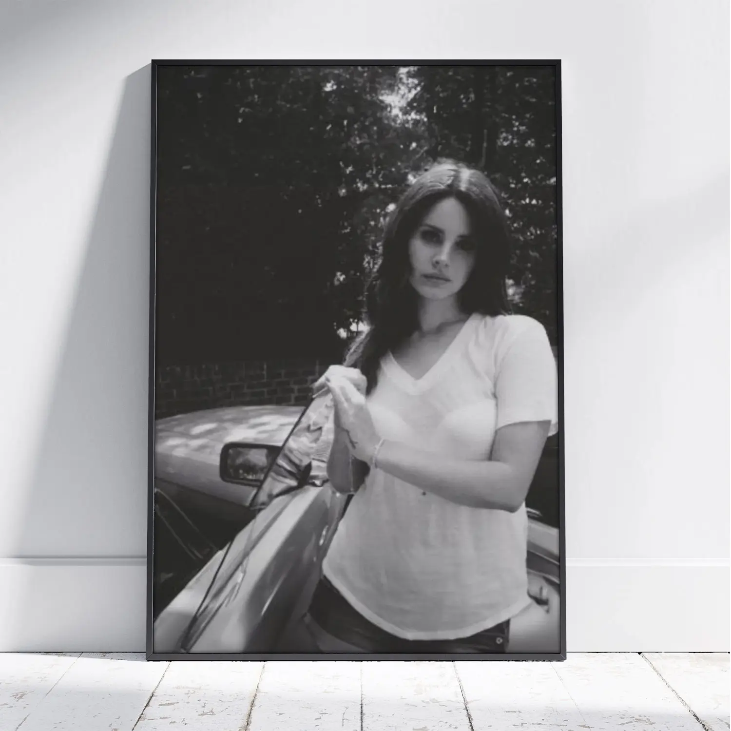 Lana Photo Poster (Unframed) - Black and White Music Icon Vintage Wall Art for Bedroom & Coppy Room Decor
