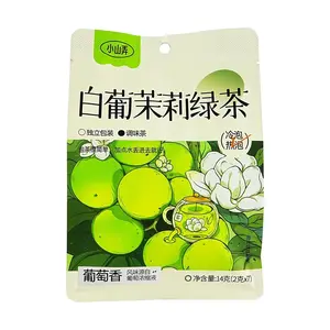 XSN White Grape Jasmine Green Tea Bags - 7 Pack (14g) - Pure Ingredients, No Additives, Hot & Cold Brew
