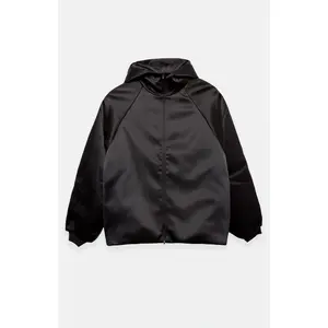 Fear of God ESSENTIALS Men's Vintage Black Hooded Bomber Jacket