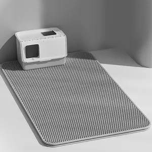 EVA Material Cat Litter Mat Catchable Filter Toilet Basin Washable Pet Supplies Waterproof Urine-Proof Large 17inch x 23inch Tray Clean