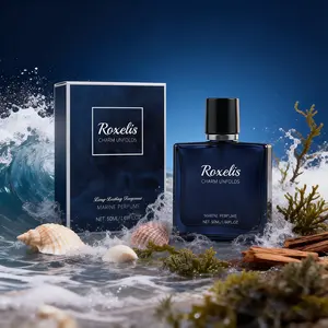 Midnight Ocean Men's Cologne, Long-Lasting Perfume, Marine Woody Scent, 1.7 Oz (50 Ml), Perfect Gift Choice, Suitable for Daily Wear and Special Occasions