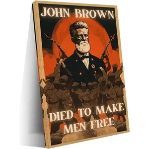 TGSVXTU Abolitionist, John Brown Art Portrait Poster4 Canvas Art Wall Printing Office Bedroom Aesthetic Living Room 12x18inch(30x45cm) Frame-style Decor Decoration