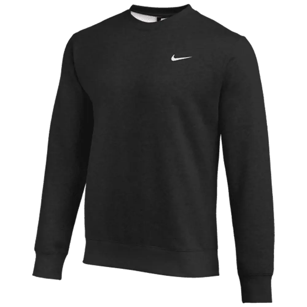 NIKE Men's Club Soft Fleece Pullover Sweatshirts, Warm Long Sleeve Round Neck Tops for Practice and Travel, Cotton, Crewneck Sweatshirt, Brushed Fleece, Fitted Cut, Layer-Friendly, Crew Neck, Elastic, Athleisure Wear, Soft Brushed Fleece