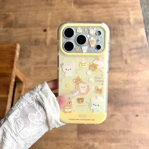 Coffee Milk Chef Bear Phone Case for iPhone 17pro Max/17pro/17/16pro Max/16pro/16/15/14/13, Durable Fashion Design, Light Thin Anti-Drop, Casing