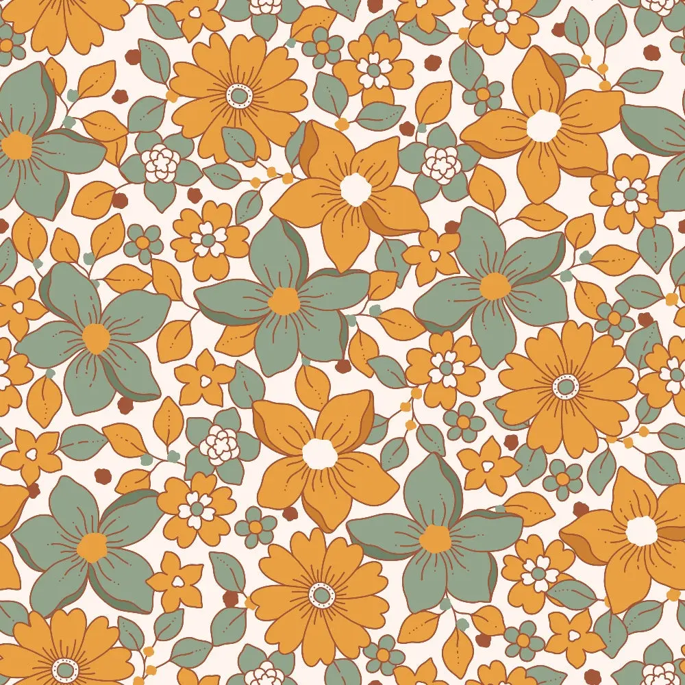 70s Groovy Boho Pattern 2 Quilting Cotton Fabric