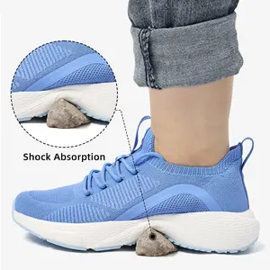 Women's Plantar Fasciitis Walking Shoes, Lightweight Breathable Knit Sneakers for Women, Slip-Resistant Memory Foam Nursing Work Shoes, Women's Sneakers tiktokshopspringglowup,summervibes