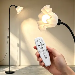 Smart Lily of the Valley Floor Lamp, WiFi APP Control Standing Lamp with Phone Connection, Dimmable Brightness & Timer Setting, Multi-Light Modes Romantic Floral Ambient Floor Lamp for Bedroom Living Room Home Decor