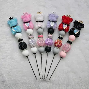 Multifunctional Handmade Stainless Steel Beaded Weeding Crafters Tool Sugar Bear