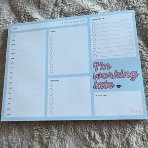 I’m Working Late - Planner Pad, Undated Pad, Stationery, Corporate Desk Pad adult paperback