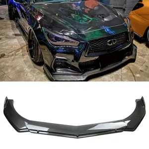 For Infiniti QX50 QX55 QX60 QX70 Front Bumper Lip Spoiler Splitter Carbon Fiber