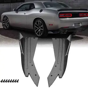 For Dodge Challenger SRT Rear Bumper Lip Diffuser Splitter Spoiler Carbon Fiber