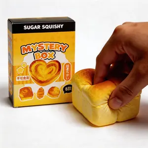 Graduation Gift Slow Rising Bread Squishy Blind Box – Kawaii Soft Fidget Toy, Stress Relief Sensory Squishy, Cute Bakery Collection Mystery Box