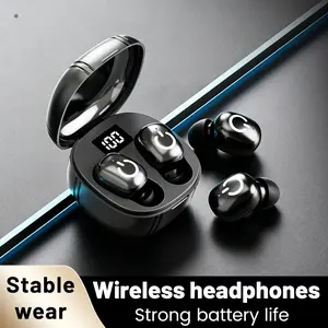 Wireless noise cancelling earphones, 10H single ear ultra long battery life, angel ring touch operation, mini charging case, high-definition sound quality, suitable for work, gaming, travel Bluetooth earphones earbuds