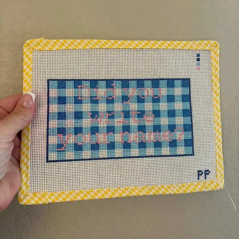Funny Teacher Needlepoint Canvas
