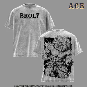 Broly The Legendary Super Saiyan Dragon Ball Anime Shirt Vintage Washed Retro Graphic Powerful Rage Form Massive Muscle Warrior Streetwear Limited Collection