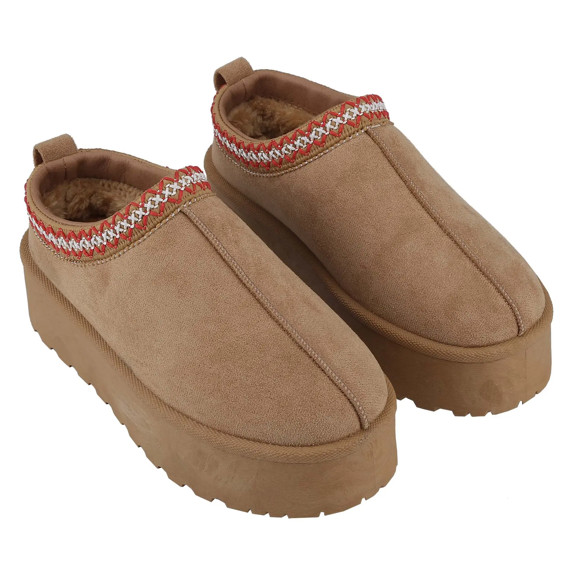 Belovely Women's Slip-On Closed Toe Sandals | Casual Street Style Platform Slides for Comfort & Walking snow boot Women's Fluffy indoor comfort Slides Mules
