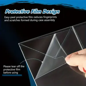 24 Pack Crystal Clear Protectors Case Compatible with Funko 10.16cm Inch Pop Vinyl Figures | Heavy Duty Display Box with Protective Film & Locking Tab, Set of 24