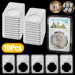 10 PCS Coin Slab Display Holder Storage Stand 38mm for MORGAN,IKE SILVER DOLLAR