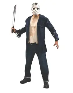 Jason Shirt & Mask Set - Friday the 13th - Deluxe Costume - Men - 2 Sizes