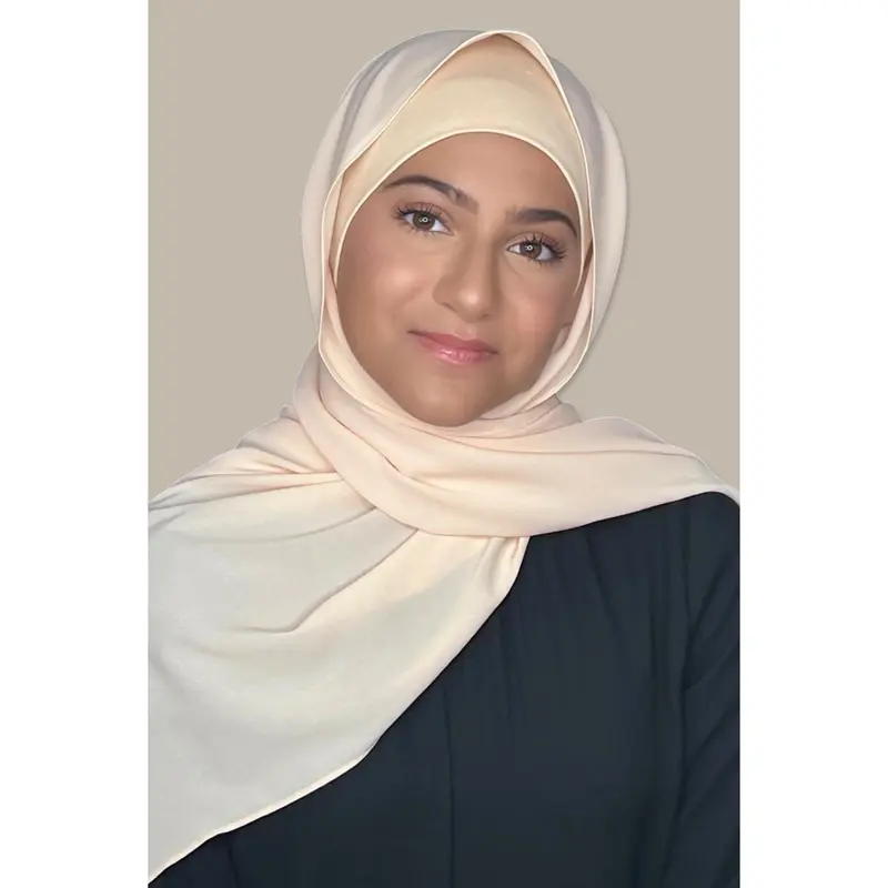 Matching Chiffon Hijab Set-Misty Lilac TikTok Shop