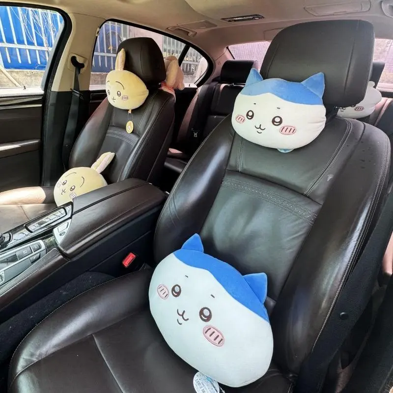 Cartoon anime Chiikawa cute hachiware usagi Kawaii car headrest plush neck pillow waist pillow car decoration