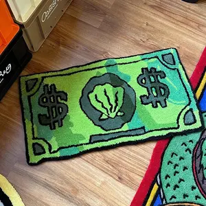 Coin Pattern Rug SpongeBob Style Home Bedroom and Living Room Floor Mat Non-Slip Anti-Fouling Carpet Home Decoration #WRV#HEF