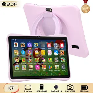 7 Inch Tablet PC for Kids, Quad-Core Processor, 4GB RAM + 64GB Storage, Mtk8321 Chipset, Android 13 Os, Cute Case Design