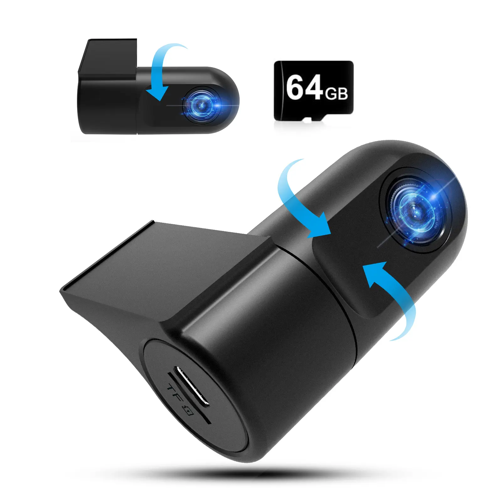 Litillbuly Dash Camera Car DVR – 1080P WiFi Mini Pro Dash Cam with Night Vision Appcontrol Emergency Recording