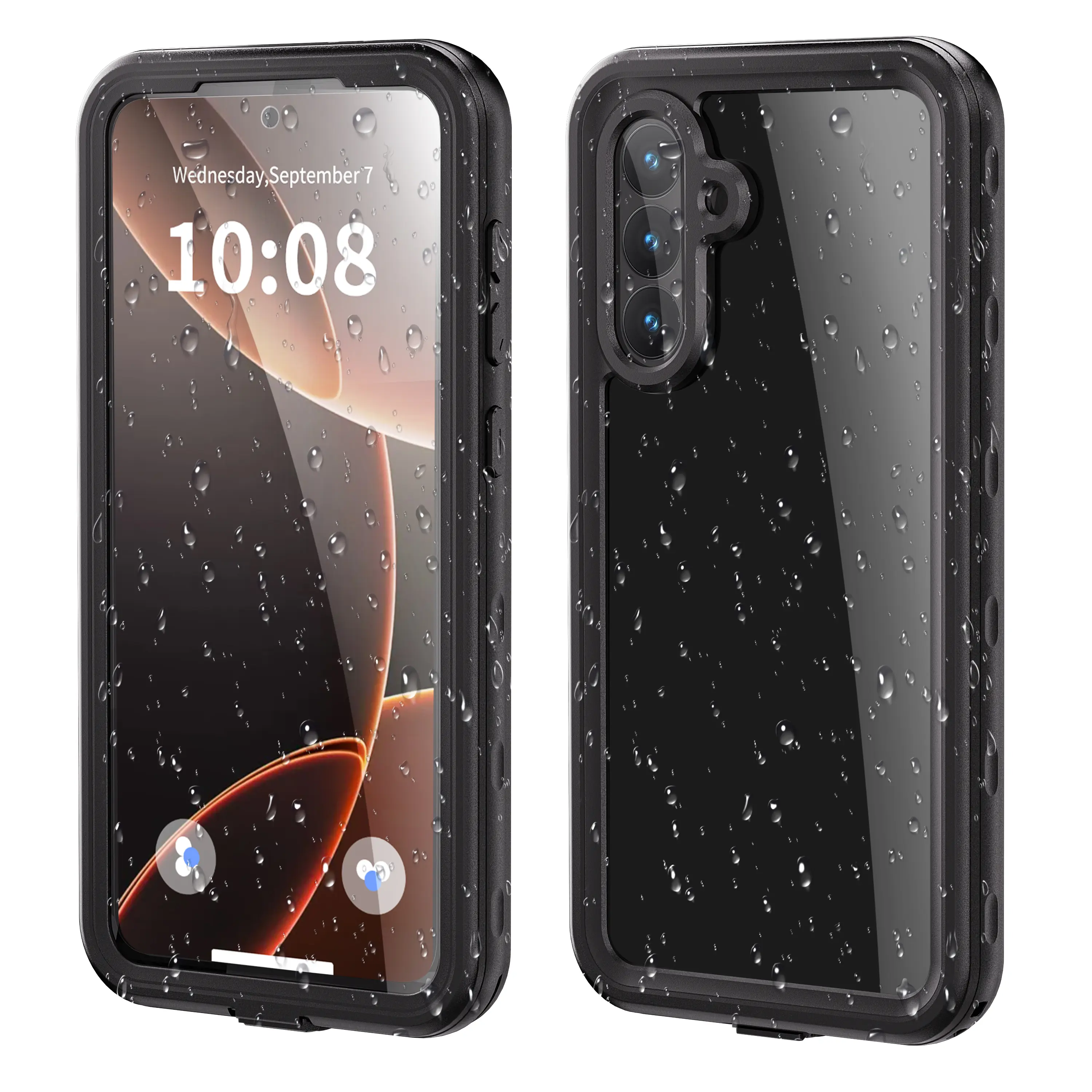 Fin shellbox IP68 waterproof case for Samsung Galaxy A55 A56 A16 A54, full body protection for outdoor swimming and diving