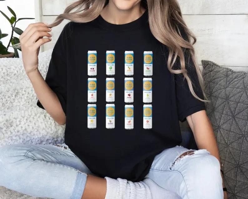 High Noon Unisex Shirt, viral vintage cans Sweatshirt or Hoodie Crewneck Fabric Womenswear Top Fitted Casual Polyester