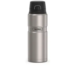 THERMOS Stainless King Vacuum-Insulated Drink Bottle, 24 Ounce, Matte Steel