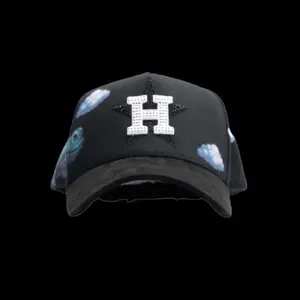 Dandy x Sadboyz Días Nublados G5 Black Cap with White Star and Clouds Design