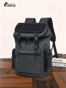 Men's Fashion Large Capacity Travel Backpack, Durable Outdoor Rucksack, Casual Korean Style Hiking Bag, Sporty Zipper Shoulder Bag for Commuting Gifts