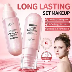 Long Lasting Flawless Setting Fixing Spray, Hydrating Glow Oil Control Brightening Makeup Fixer For Dry Skin