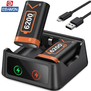 ESYWEN High Capacity 6200mWh Rechargeable Battery Pack for Xbox Controllers with Xbox One / S / X / Elite / Xbox Series S / X