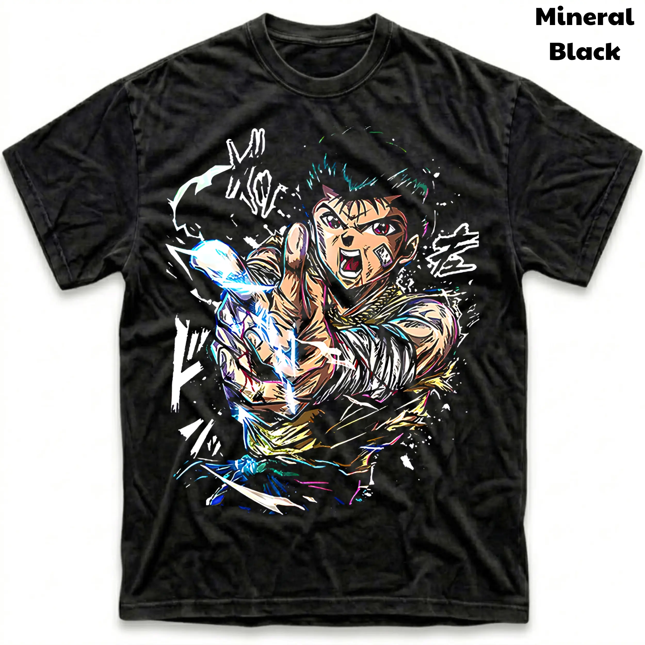 Men's Short-sleeve T-shirts, Urameshi Yusuke Vintage T-Shirt, Yu Yu Hakusho Shirt, Good Graphic Tee, Unisex Gift Manga Anime Tshirt, Gothic Grunge Y2K Emo Scene Amity Affliction Style Clothes Men Women Streetwear