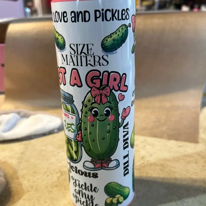Just a girl who loves pickles tumbler