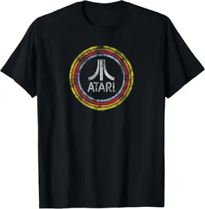 ATARI Vintage Distressed Fuji Logo Printed T-Shirt