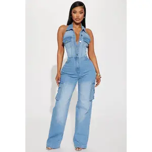 Madelaine Denim Jumpsuit - Denim