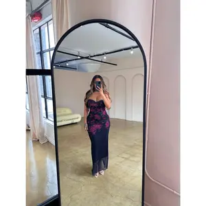 "Maison" Printed Maxi Dress - Purple