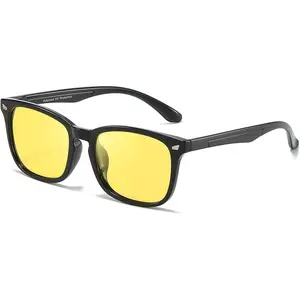 【FREE SHIPPING】Night Driving Glasses for Women Men Polarized Anti Glare Night Vision Yellow Glasses for Driving