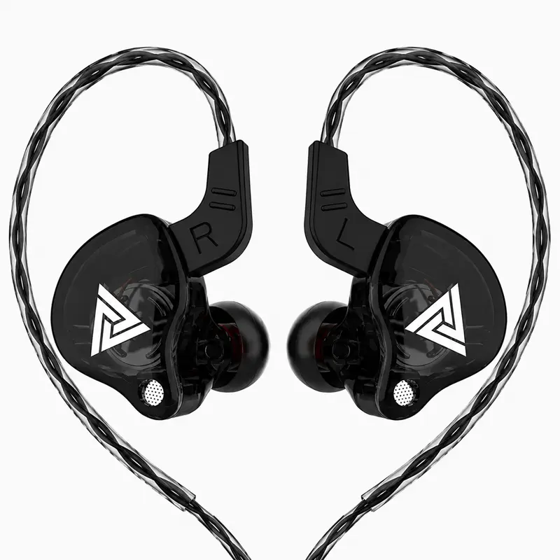 Esports Gaming In-Ear Earphones QKZ AK6, Noise Cancelling 3.5mm Wire Control Earbuds, Deep Bass Stereo Headset for Fitness, Commute and Video Chat