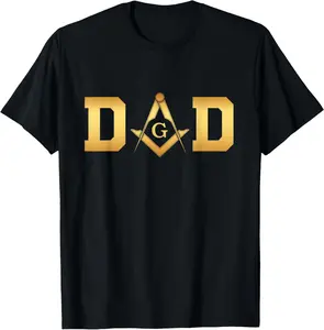 100% cotton Unisex Masonic Dad, Father's Day Gift | Freemason T-Shirt