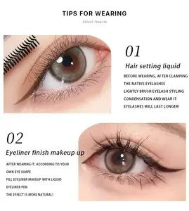 YANJIE Gentle Touch Magnetic Eyelashes | Customer Highly Rated & Non-Irritating | Safe for Sensitive Eyes & Contact Lens Wearers | Lightweight & Reusable | lashes Self-Adhesive Jelly-Coated Anime Angel Thin Curly False