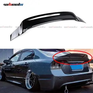 For 2006 - 2011 8th-Gen Honda Civic 4-Door Sedan (R-Spec): Ducktail Trunk Spoiler (Not Compatible with 2-Door Coupe Models)