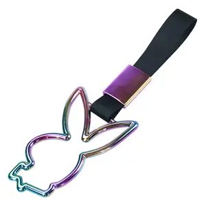 BUNNY NEO CHROIME TSURIKAWA RING SUBWAY TRAIN BUS CHARM DRIFT HANDLE STRAP
