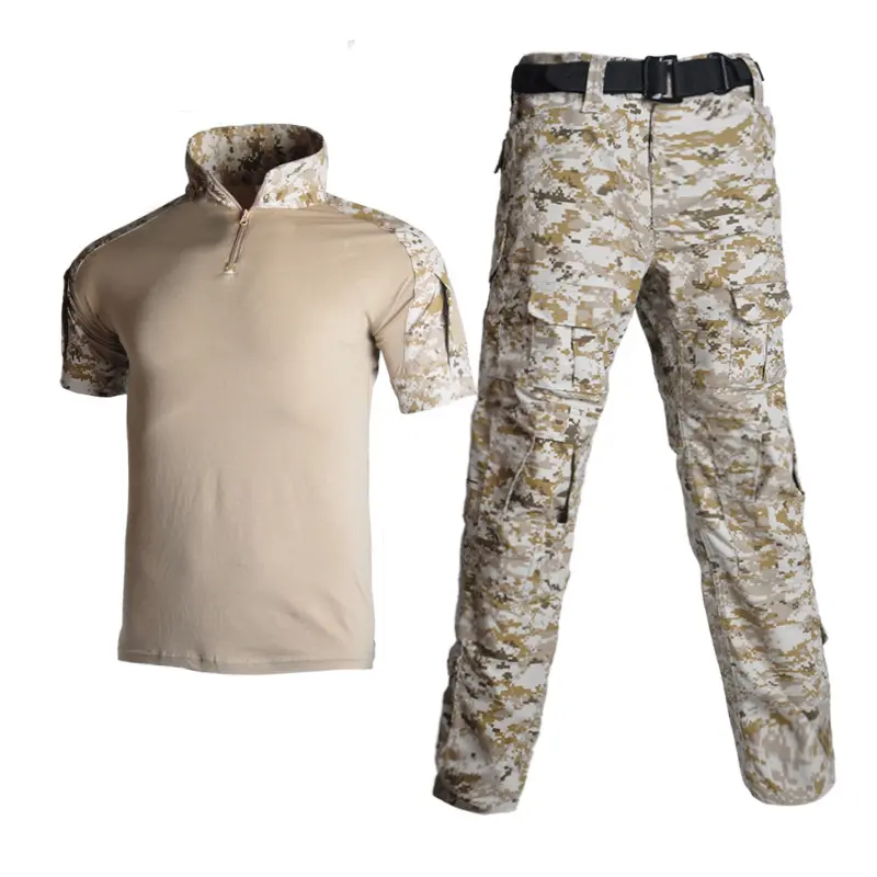 Men's Tactical Compression Shirt, Shortsleeve Digital Camouflage Base Layer with 4-Way Stretch, UPF 50+ & Anti-Odor, Menswear, Sports, Sun, Vests, Outdoor, Four-Way Stretch